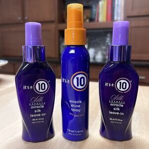 BundIe Of 3 ! It’s a 10 : 4oz : Silk Express Miracle Silk Leave-In / Shine Spray